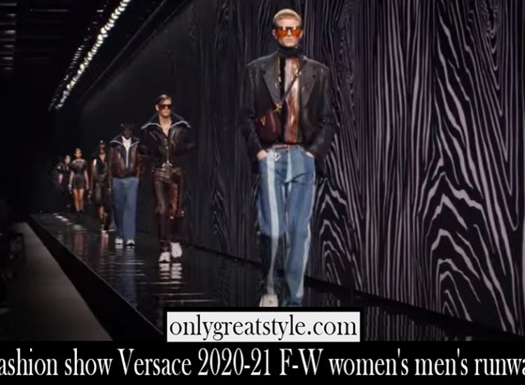 Fashion show Versace 2020 21 F W womens mens runway