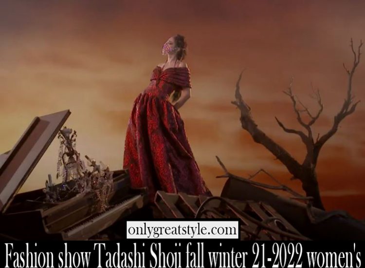 Fashion show Tadashi Shoji fall winter 21 2022 womens