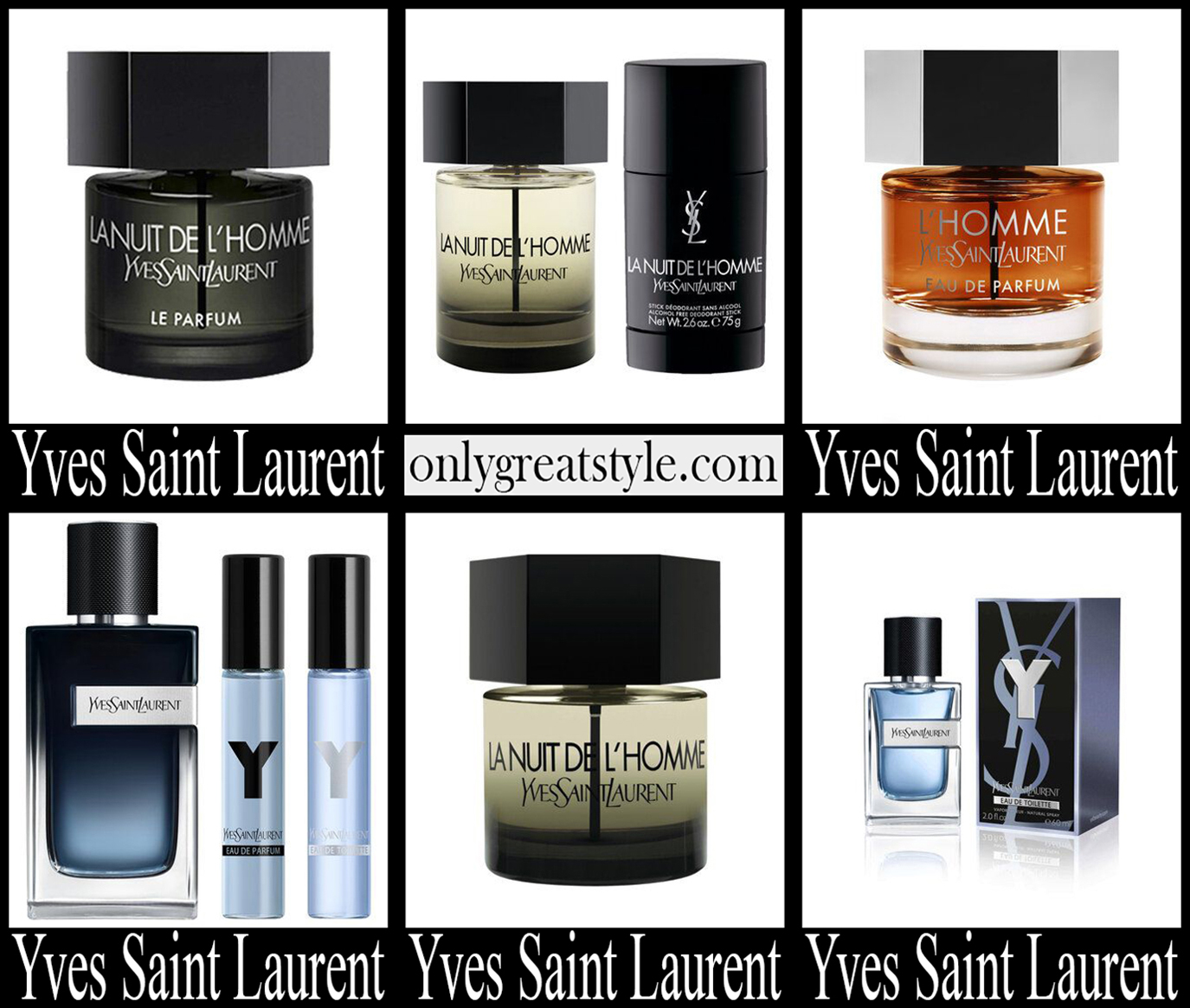 Yves Saint Laurent perfumes 2023 gift ideas for men