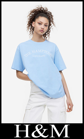 HM t shirts 2023 new arrivals women's clothing 3